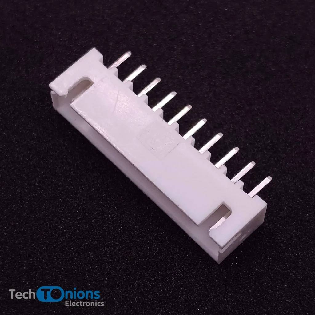 10 Pin JST XH Connector male – 2.5mm Top Entry Header - TechTOnions.com