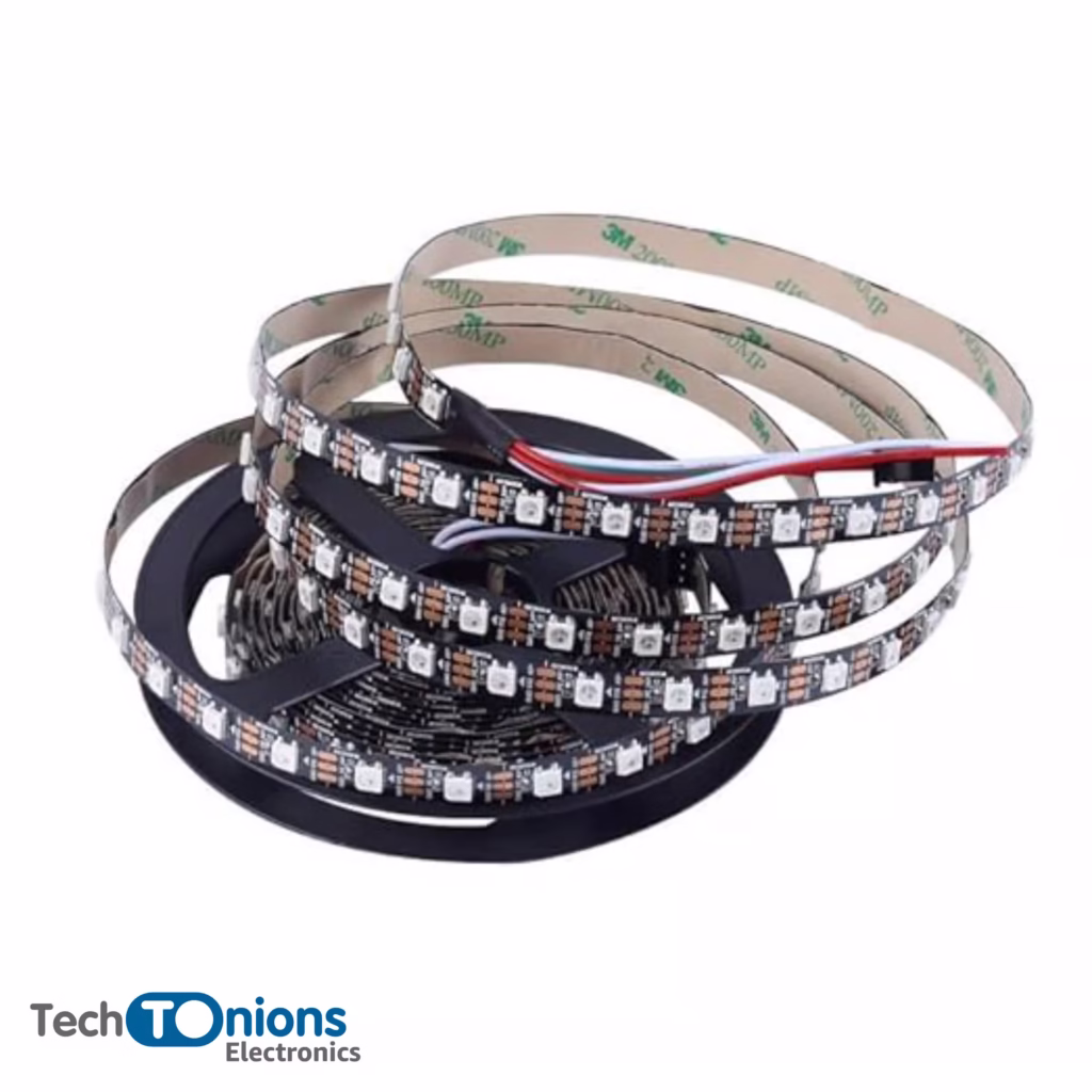 5 meter WS2812B RGB LED Strip Addressable 60 LED per Meter Non-Waterproof